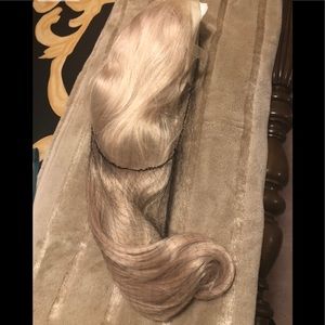 Gorgeous platinum blonde synthetic hair